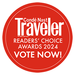 Conde Nast Traveler Readers' Choice Awards 2024 badge - Click to Vote Now!